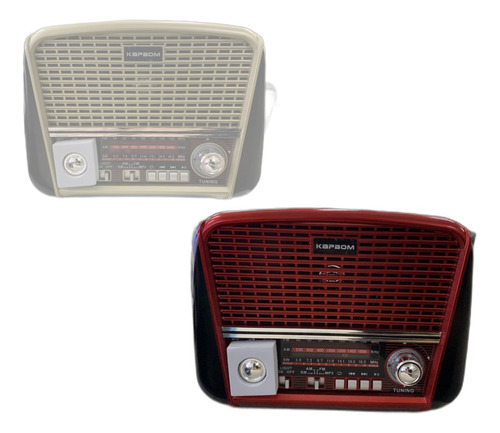 Rádio Retrô Analógico Bluetooth Fm Am Cor Vermelho 127v/220v