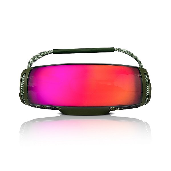 Caixa De Som Bluetooth Rgb Bass + Com Dois Alto Falantes