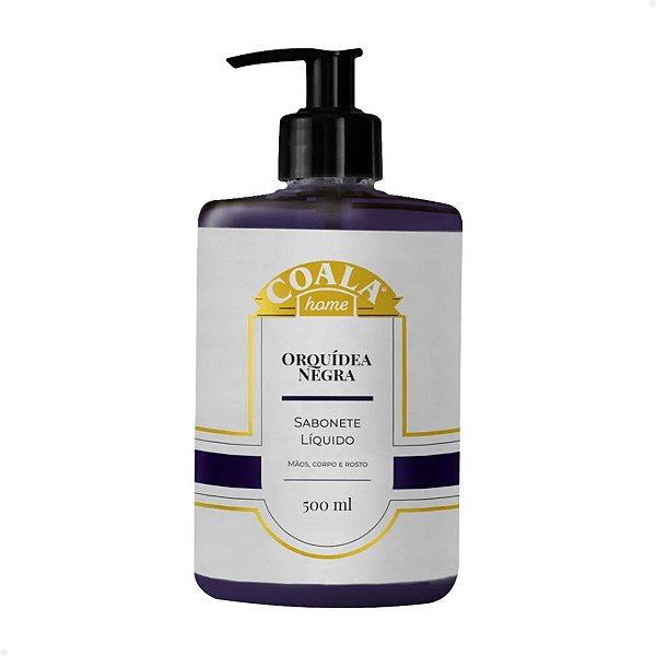 Sabonete Líquido Mãos, Corpo e Rosto Orquídea Negra 500ml - Coala Home