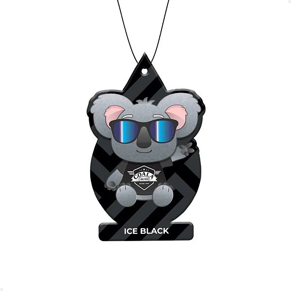 Odorizante Automotivo Coala Auto Folhinha Ice Black 10g