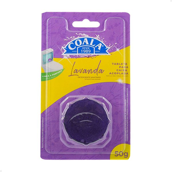 Detergente Sanitário Tablete Caixa Acoplada Lavanda 30g - Coala