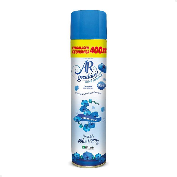 Odorizante de Ambientes Ar Gradável Aquamarine Kelldrin 400ml #LeveMaisPagueMenos