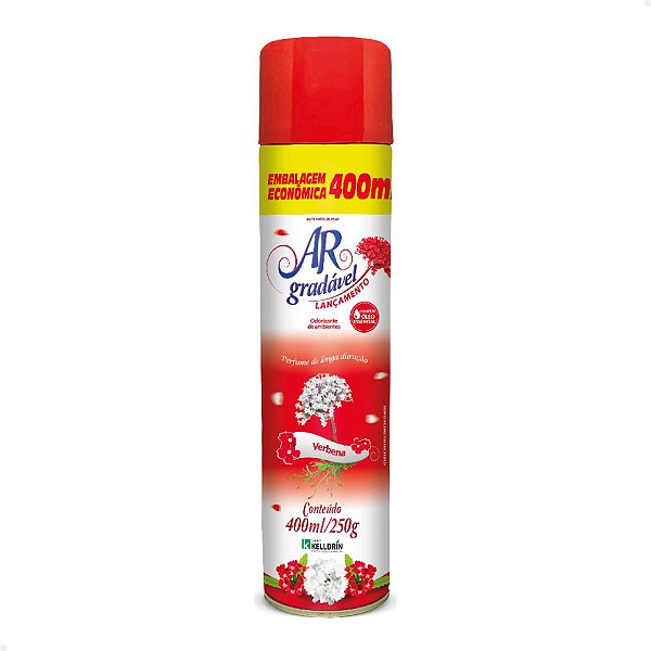 Odorizante de Ambientes Ar Gradável Verbena Kelldrin 400ml