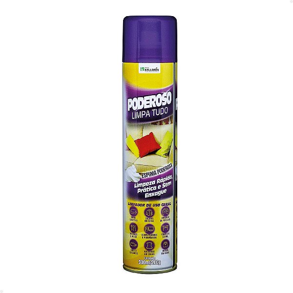Espuma Poderoso Limpa Tudo Aerossol Kelldrin 300ml