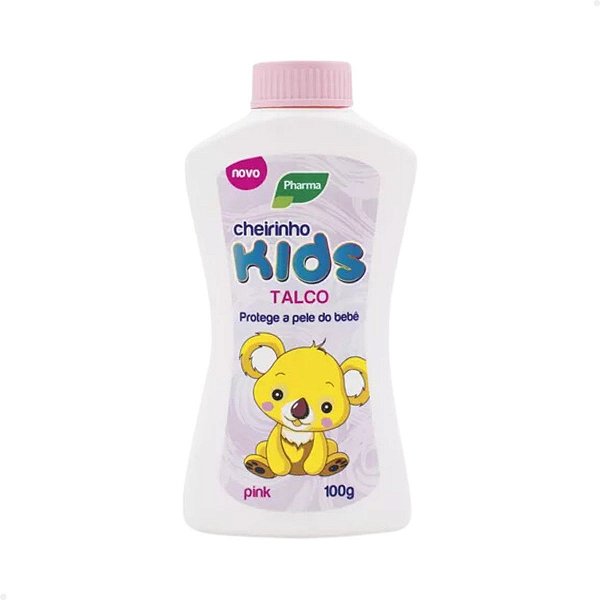 Talco Cheirinho Baby Pharma Kids Pink 100g