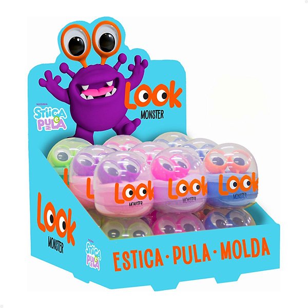 Gelelé Massinha Stiica e Pula Look Monster - 18 Unidades