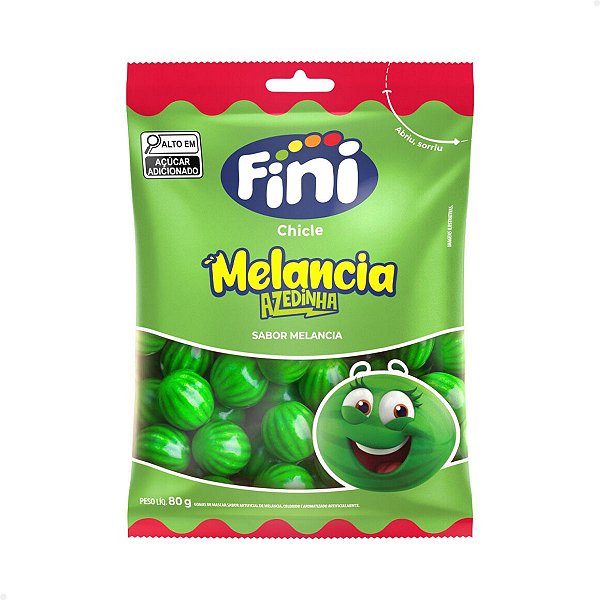 Chiclete Fini Chiclé Melancia Azedinha 80g