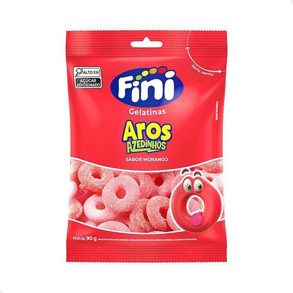 Bala Fini Aros Azedinhos 80g
