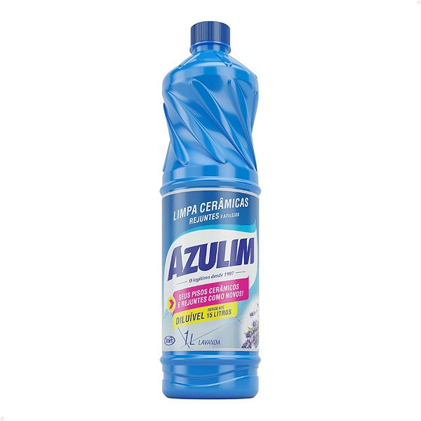 Limpa Cerâmicas, Azulejos e Rejuntes Azulim Lavanda 1L