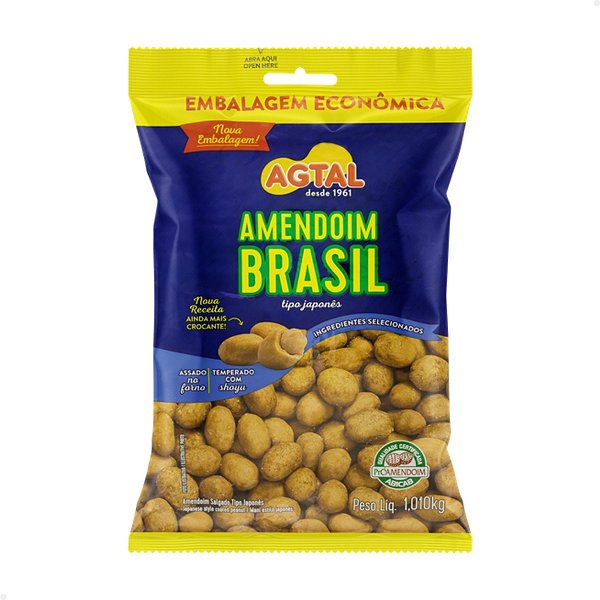 Amendoim Japonês Agtal 1,01kg - Com Shoyu