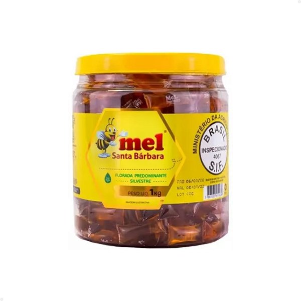 Mel Santa Bárbara 1kg - Aprox. 250 Sachês