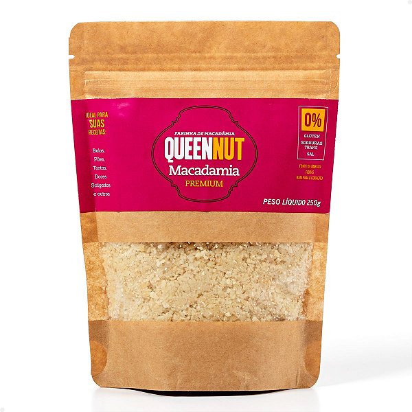 Farinha de Macadâmia Premium 250g - QueenNut