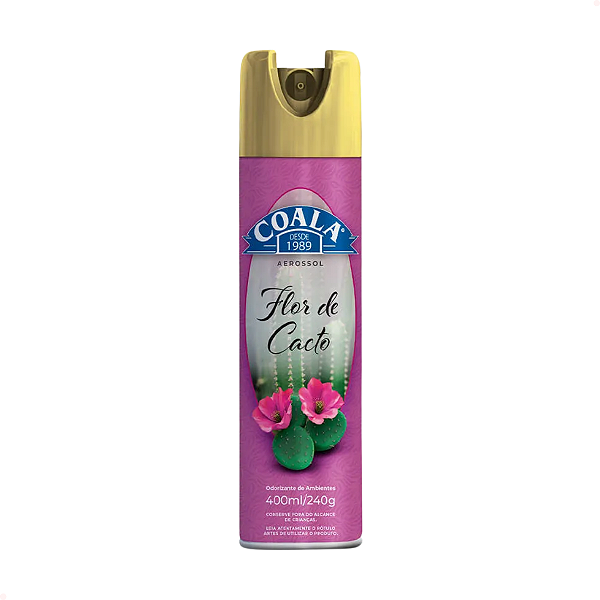 Odorizante de Ambientes Coala Flor de Cacto Aerossol 400ml/240g