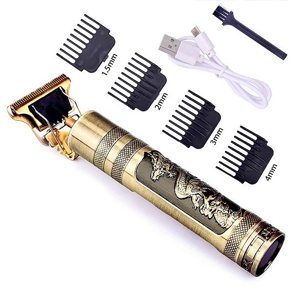 APARADOR MÁQUINA DE BARBEAR E CORTAR CABELO PROFISSIONAL VINTAGE BUDA OU DRAGAO MAQUINA APARELHO