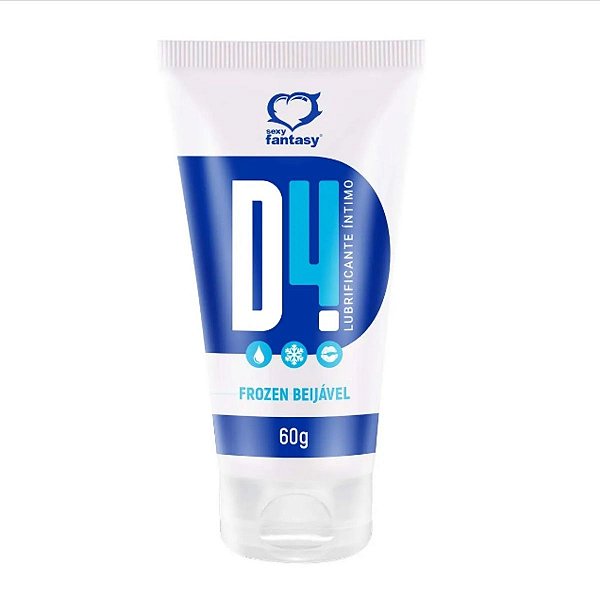D4 Lubrificante Íntimo Beijável Frozen 60G Sexy Fantasy