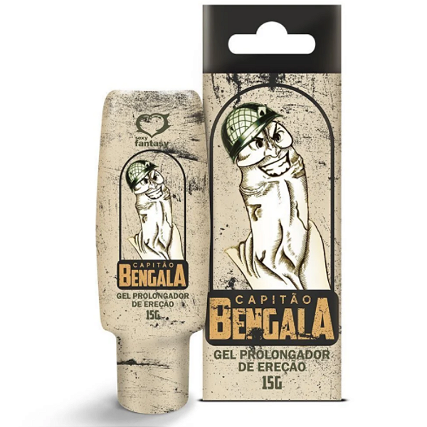 Capitão Bengala Gel Prolongador de Ereção 15g Sexy Fantasy
