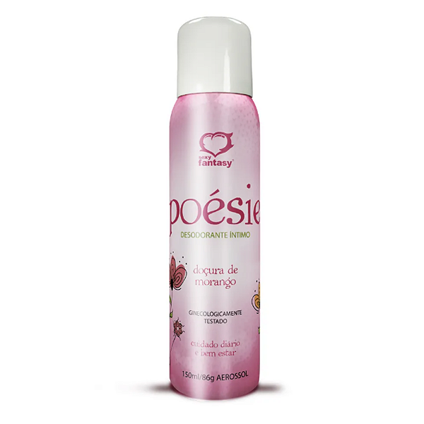 Desodorante Íntimo Poésie Morango Sexy Fantasy 150ml