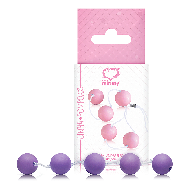 Colar Tailandês com 5 Bolas Tam P Sexy Fantasy