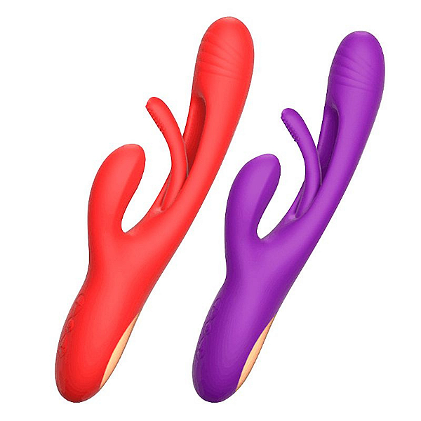 Vibrador de Ponto G e Clitóris e Dedilhar Slap - Leny 2