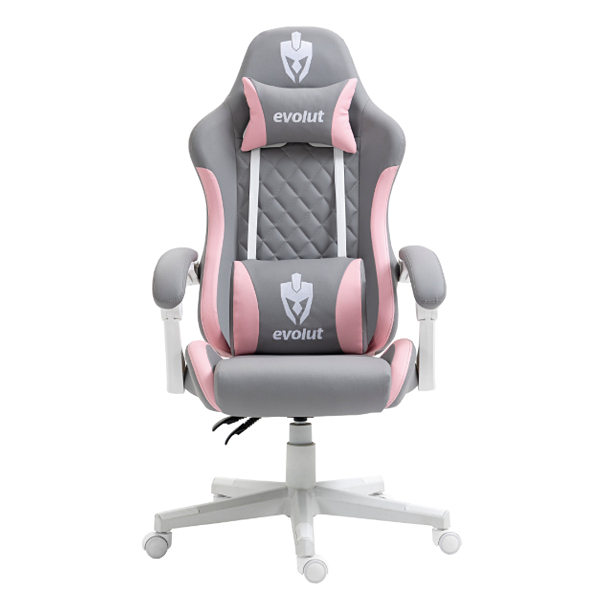 CADEIRA GAMER EG-910/PRISM EVOLUT - CINZA COM ROSA