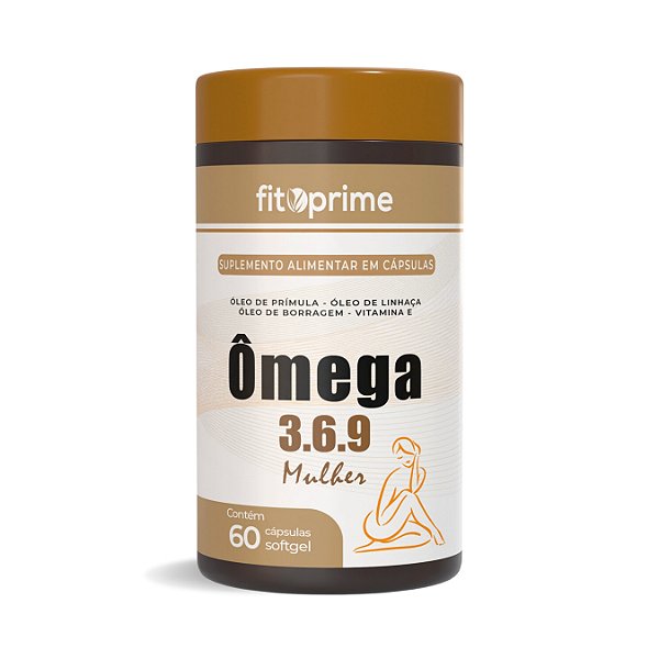 Ômega 3 6 9 Mulher - Prímula, Linhaça e Borragem Fitoprime