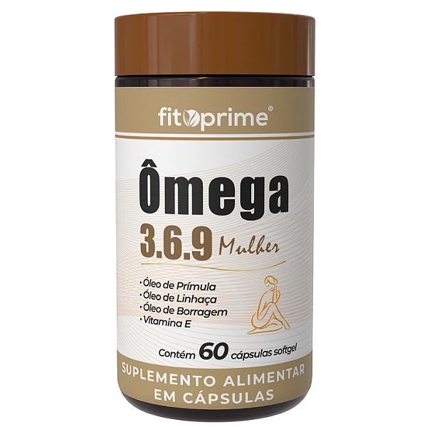 Ômega 3 6 9 Mulher - Prímula, Linhaça e Borragem Fitoprime