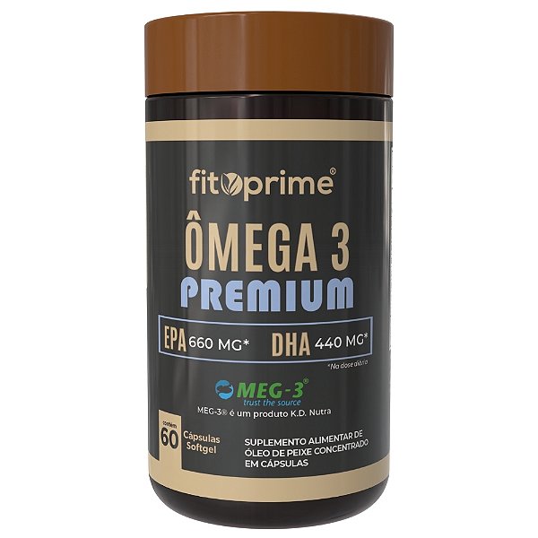 Ômega 3 Premium Concentrado - EPA 660MG e DHA 440MG Fitoprime