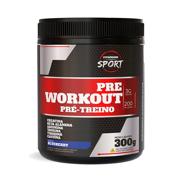 Pré Treino sabor Blueberry Fitoprime