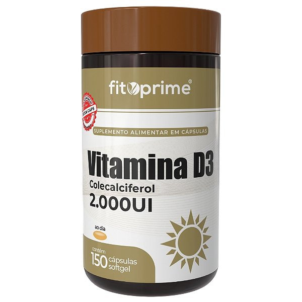 Vitamina D3 150 Cápsulas Fitoprime