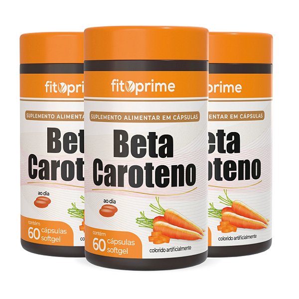 Kit 3 Potes de Beta Caroteno Fitoprime