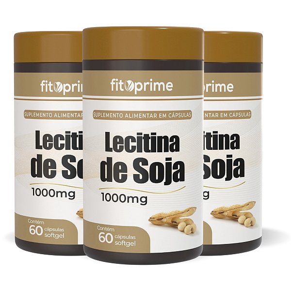 Kit 3 Potes de Lecitina de Soja Fitoprime
