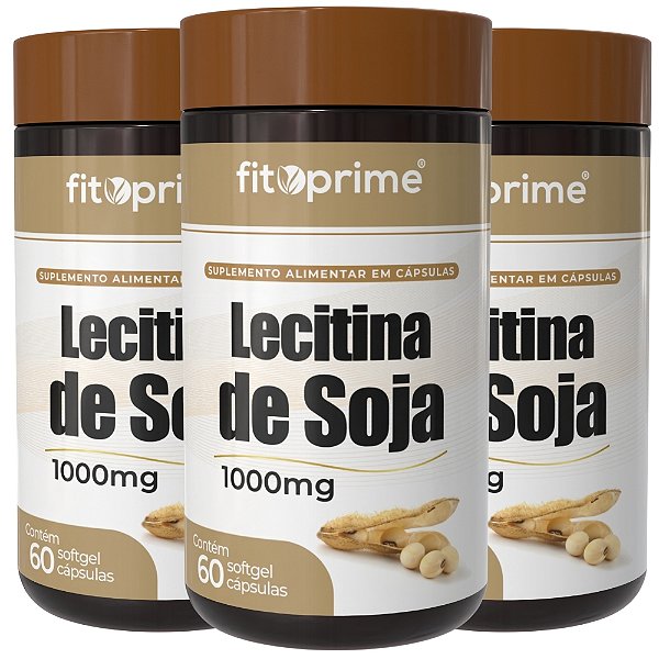 Kit 3 Potes de Lecitina de Soja Fitoprime