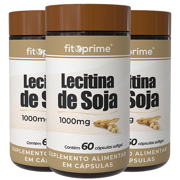 Kit 3 Potes de Lecitina de Soja Fitoprime
