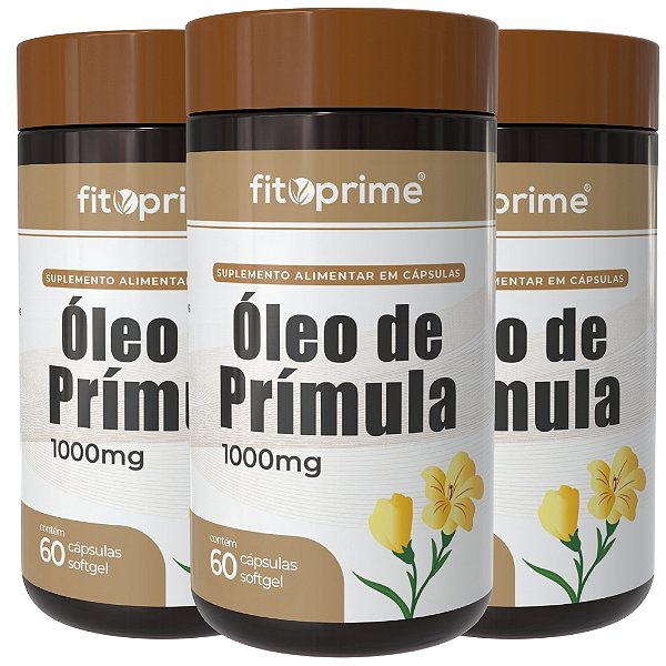 Kit 3 Potes de Óleo de Prímula Fitoprime