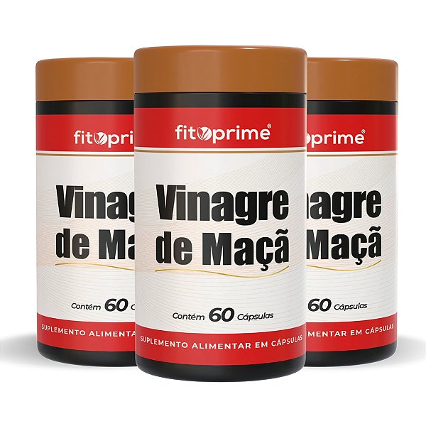 Kit 3 Potes de Vinagre de Maçã Fitoprime