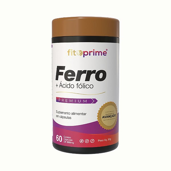Ferro + Ácido Fólico 60 Cápsulas Fitoprime
