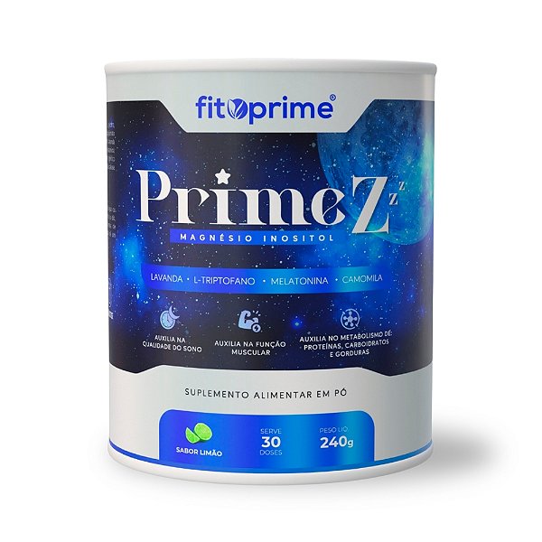 Prime Z Magnésio Inositol 240g Sabor Limão Fitoprime