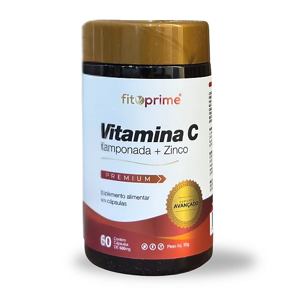 Vitamina C Tamponada + Zinco 60 Cápsulas Fitoprime