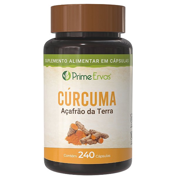 Cúrcuma 240 cápsulas Prime Ervas
