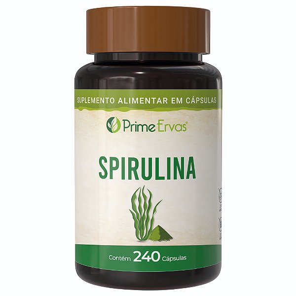 Spirulina 240 cápsulas Prime Ervas