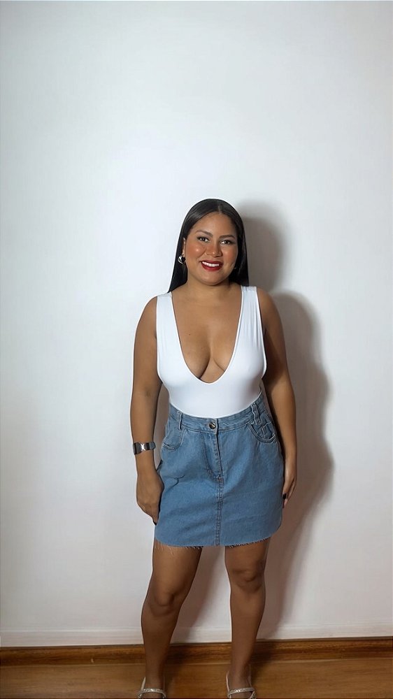 Saia Jeans Clara
