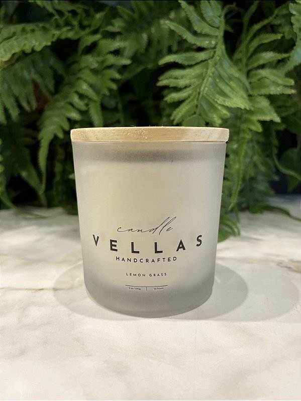 VELA AROMÁTICA - LEMON GRASS :: 100% VEGETAL