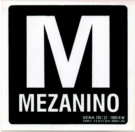 PLACA INDICATIVA DE MEZANINO