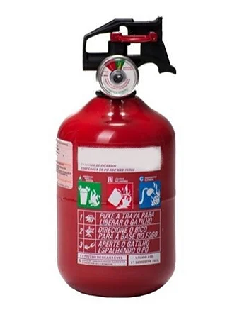 Extintor Veicular Pqs 1 kg ABC - 1º semestre 2028 (bolinha)