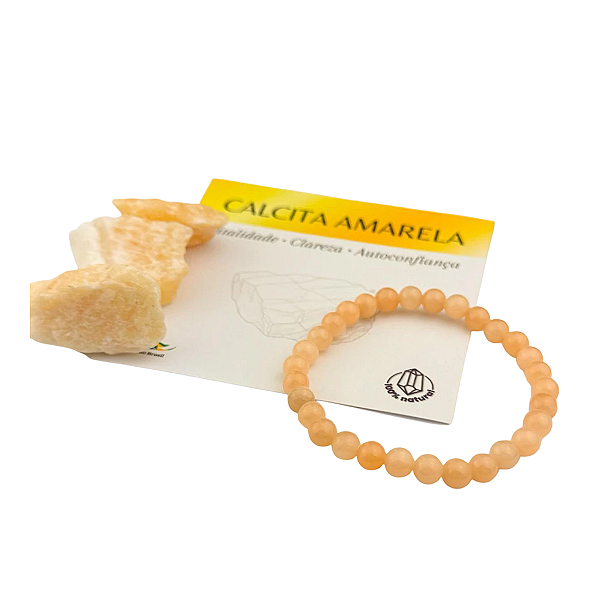 PULSEIRA 6MM - CALCITA AMARELA
