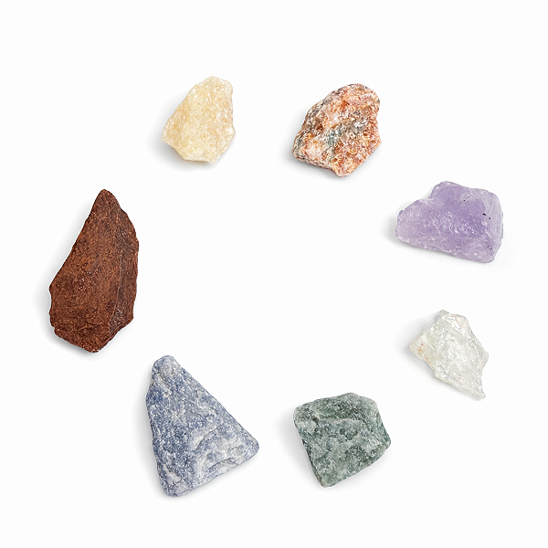 KIT PEDRAS 7 CHAKRAS BRUTA