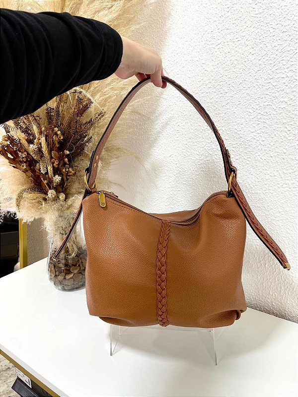 Bolsa caramelo média