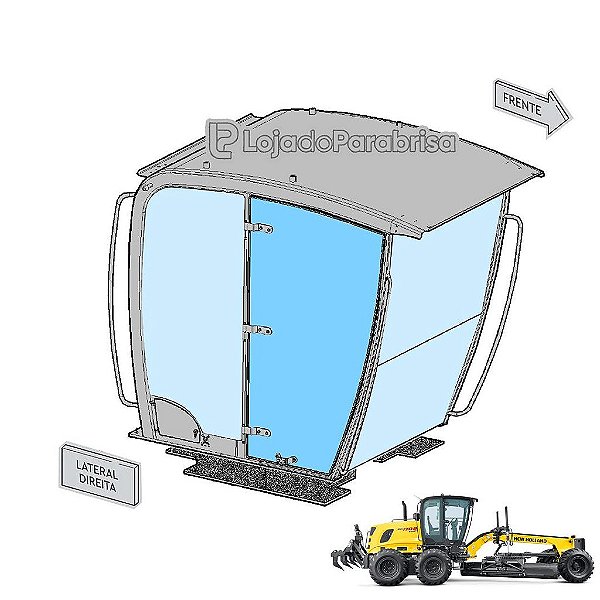 Vidro Porta Direita New Rolland RG140B (Nova) 84406911