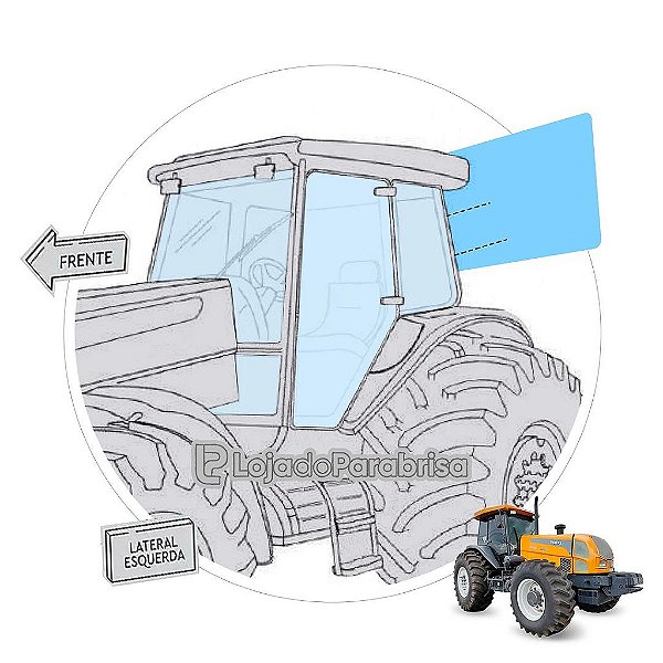 Vidro Vigia Traserio G2 Trator Valtra BHG2 81476200