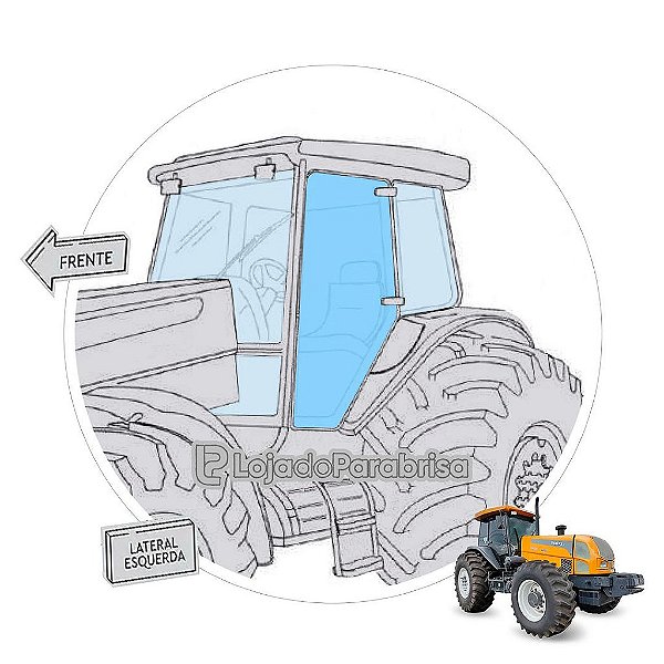 Vidro Porta Esquerda G2 Trator Valtra BHG2 83862600